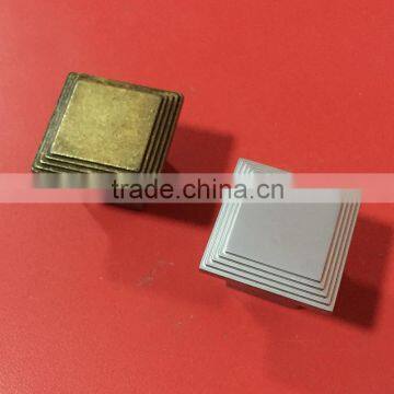 16mm Antique Square Zinc Alloy Cabinet Knobs and furniture knob and drawe knob