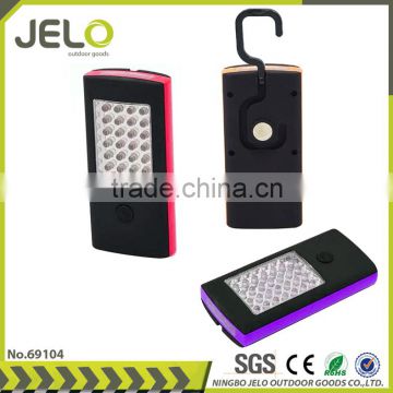 Ningbo JELO Super Bright 24+4LED Work Light 28LED Working Lamp With Hook Magnet