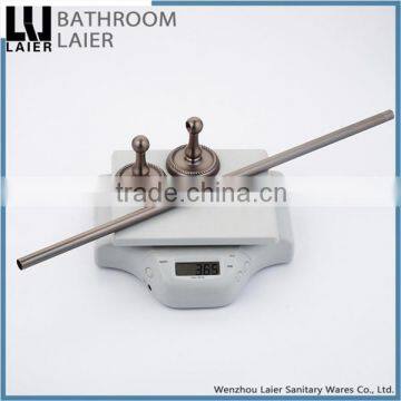 Customized Western Unique Design Zinc Alloy Antique Copper Finishing Bathroom Accessories Wall Mounted Single Towel Bar photo-6