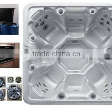 Vigor deluxe outdoor spa,air jet massage outdoor spa hot tub,message spa with TV and video