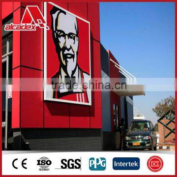 ALCADEX 3mm aluminum composite moderate price advertising board