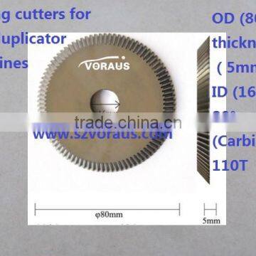 Milling cutters for key-duplicator machines