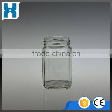 200ML GLASS JAR 250ML EMPTY SQUARE GLASS JAR