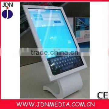 42inch S design base touch screen LED digital player for display advertisements