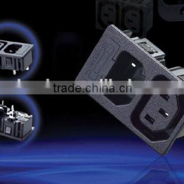 2016 New Product! IEC C13 C14 2 Gang Male and Female Industrial Plug and Socket , Iec Connector Socket Power Strip WD-201 Fuse photo-2