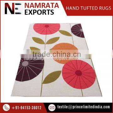 New Trendy Floral Design Hand Tufted Wool Carpet available