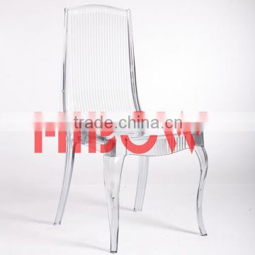 Plastic clear resin chair king chair