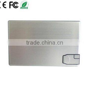 Real capacity 16gb metal card shape usb flash disk