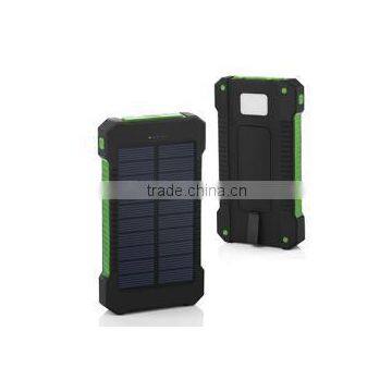 Portable Outdoor Camping Accessories Waterproof Solar Power Bank 8000mAh