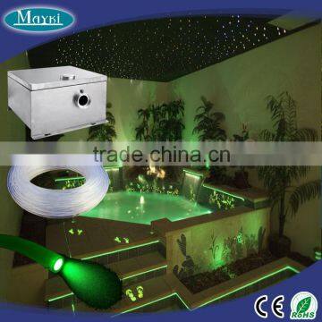 Hot Sell Fiber optic pool lighting parts for perimeter light decorative with LED light source and side emitting cable