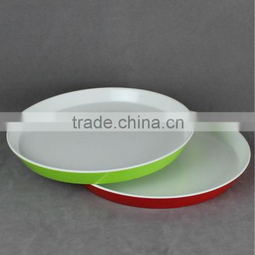 Two-tone Melamine Round Tray