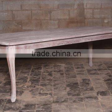 Indonesia Furniture - Curved Ends Table Reclaimed Teak Furniture Indonesia