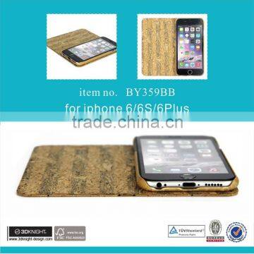 For iphone 6s/6s plus High quality Wholesale flip cover blank wooden phone case