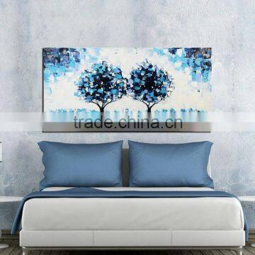 Hot Selling New Designs Modern Abstract Blue Tree Canvas Painting photo-3