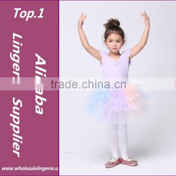 Free Shipping Kids Girls Party Leotard Lovely Bowknot Ballet Sleeveless Tutu Dress