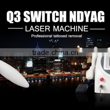 CE Certificated Q-Switch Nd: Yag Laser Tattoo Removal 1000W Machine With 1064nm & 532nm Wavelength In Alibaba 800mj