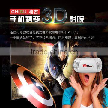 Magicbox VR Box Virtual Reality Helmet 3D Glasses Google Movie Game Cardboard Box