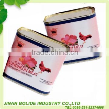 provide 340g canned chicken luncheon meat