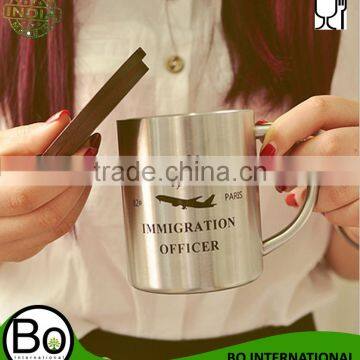 Stainless steel Double Layer (Wood Cup Lid)Mug Coffee Cups Caneca Beer Cup Coffee Mug Taza Copo Fast Shipping With Guarantee