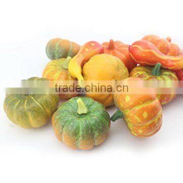 Autumn Faux Artificial Gourds Pumpkin Squash Harvest Fake Vegetables Decoration