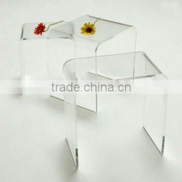 clear acrylic nest of tables