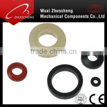 Black/white round flat nylon rubber washer