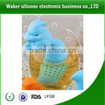 novelty promotion smart silicone tea infuser