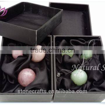 Natural Rose Quartz Jade Eggs Yoni Eggs photo-3