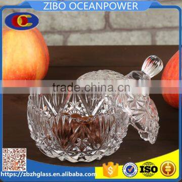 glass candy jar with lid wholesale