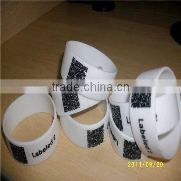 Customized QR Code Silicoen id Bracelet for Sports