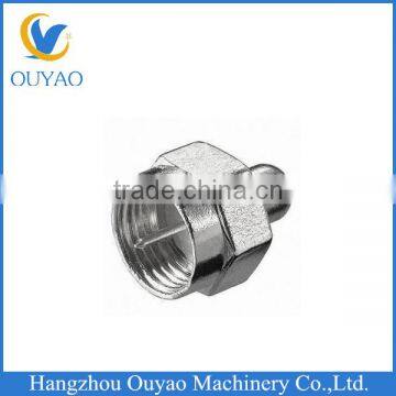 Male Brass and Zinc Terminator/Connector with Nickel/Gold Plating