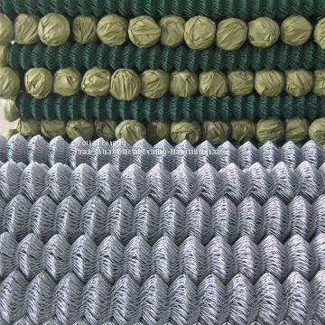 sports fields barrier pvc coated chain link fence