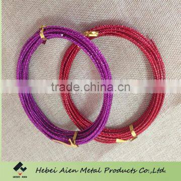 fashion jewellery threaded aluminum wire