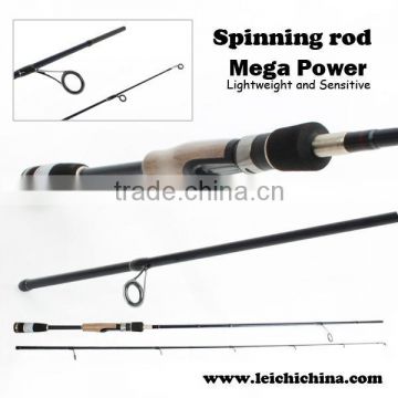 Mega power lightweight spinning carbon fishing rods