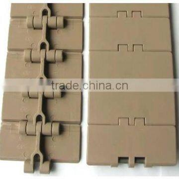 LD RO831 molded steel hinge type flattop transport chain