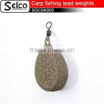 2.5oz, 3oz, 3.5oz, 4oz Coated flat pear Carp fishing leads weights