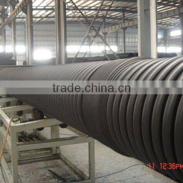 PE double wall corrugated pipe machinery