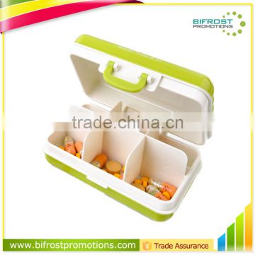 6 Compartment Pill Container Plastic Pill Case