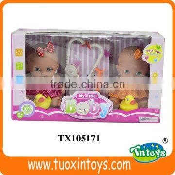 twin dolls, plastic lifelike baby dolls