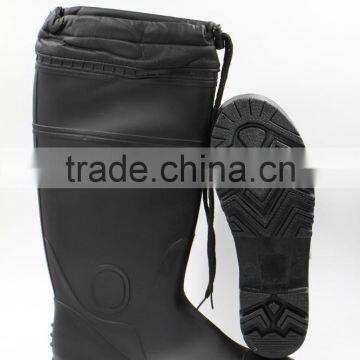 Fashion Gumboots With Lock,black Popular Pvc Safety Boots photo-2