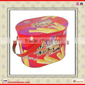 With 2 Lids Lollipop Oval Gift Metal Box photo-4