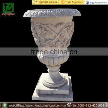 White Marble Flower Vase