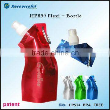Portable sport Drinking Water spout pouch bag with carabiner
