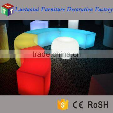 Plastic Rotating Wireless Illuminated Led Cube Chair photo-5