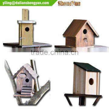 Rustic Freestanding Wooden Bird Cage Outdoor photo-3