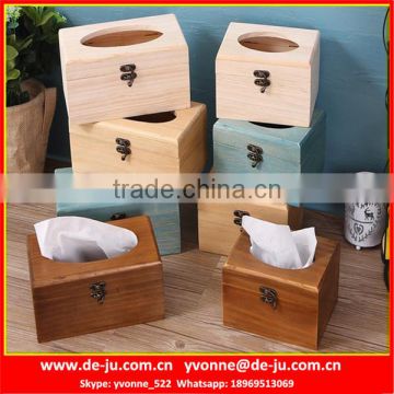 Ancient Renovate Wooden Tissue Box