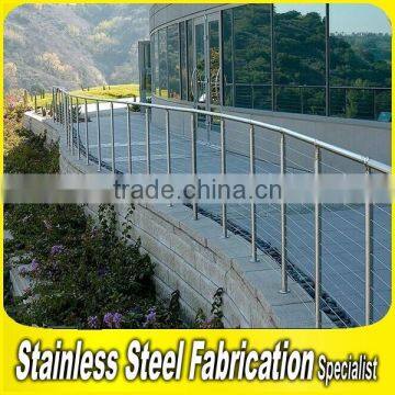 Fabrication Project Home Stair Stainless Steel Plexiglass Roof Deck Railing photo-4