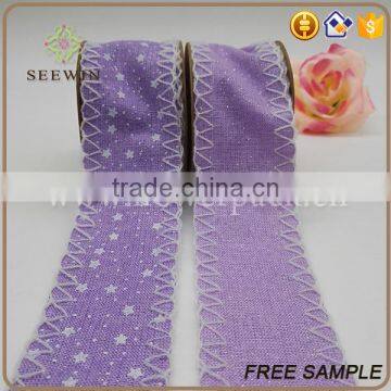 polyester cotton custom printed ribbon