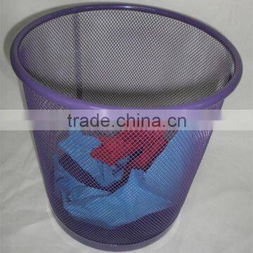 Beautiful Fashion Small Metal Wire Mesh Round Open Top Waste Bin/ Waste Paper Basket photo-2