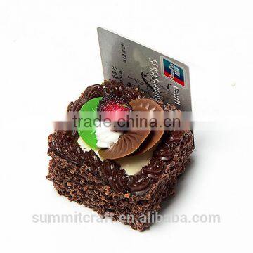 Artificial Resin Mini Cake Custom Food Fridge Magnet